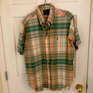 Polo  button down short sleeve shirt.  Good quality used.